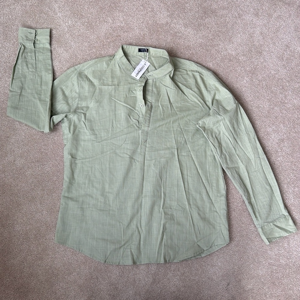 Men's Green Long Sleeve Shirt